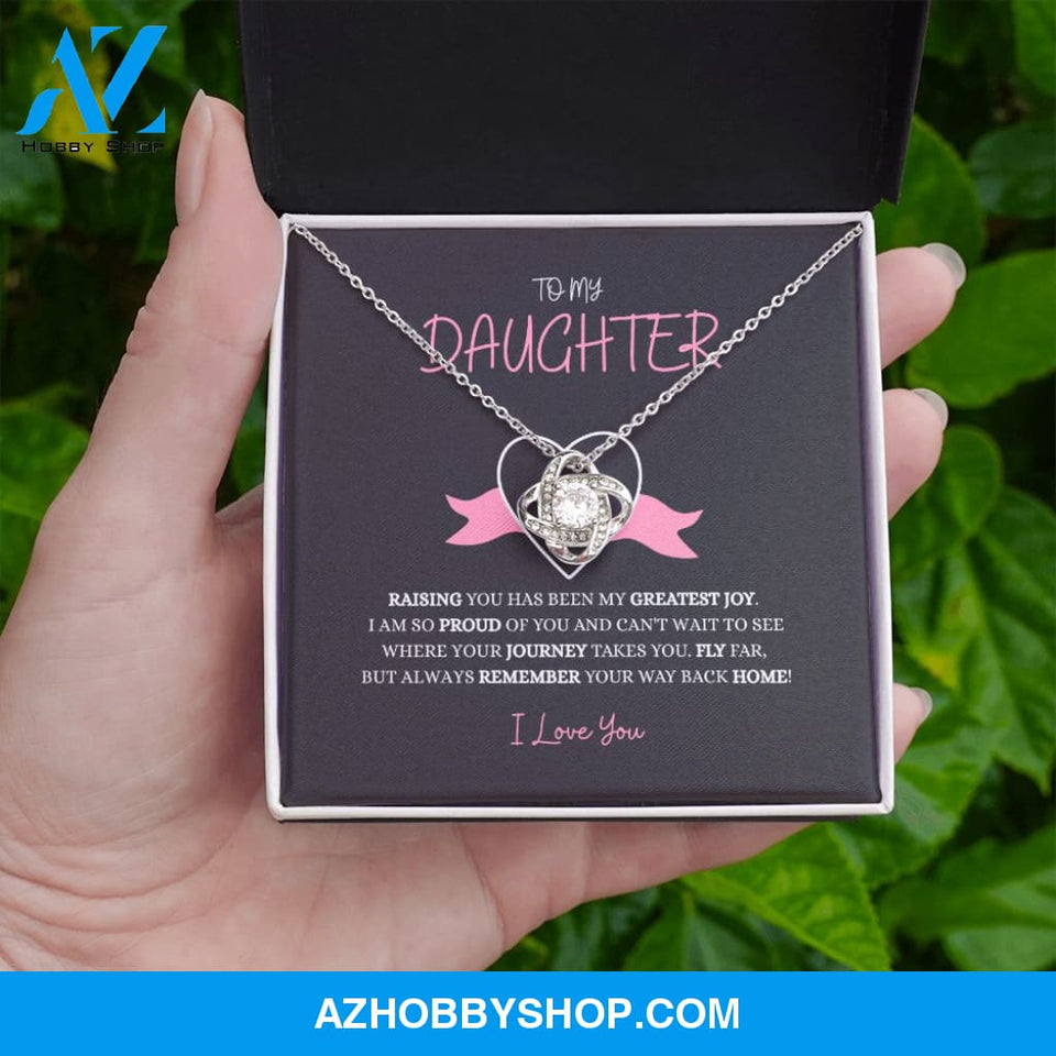 Daughter - My Greatest Joy - Love Knot Necklace