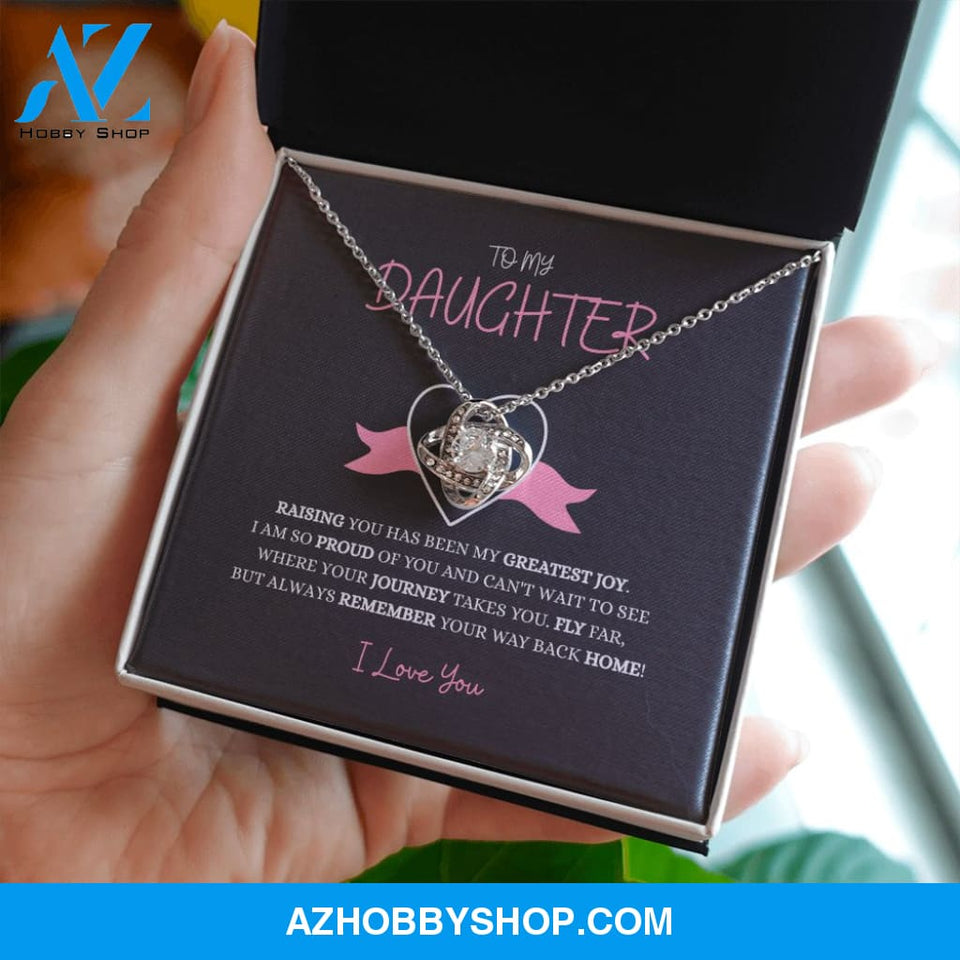 Daughter - My Greatest Joy - Love Knot Necklace