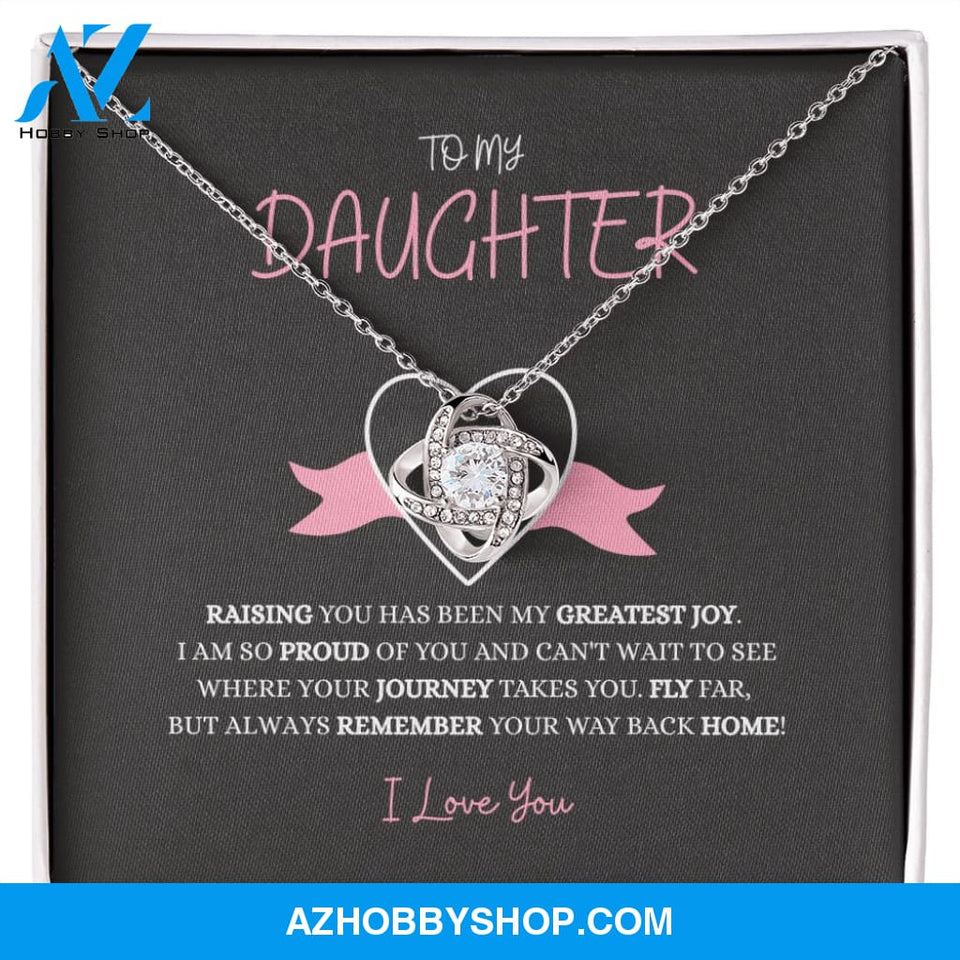 Daughter - My Greatest Joy - Love Knot Necklace