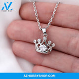 Daughter - My Heart Forever - Crown Necklace