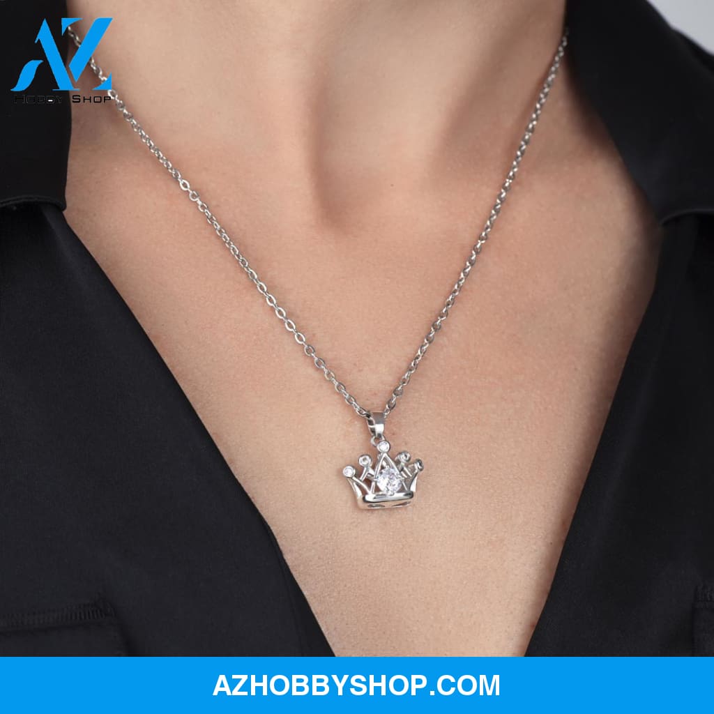 Daughter - My Heart Forever - Crown Necklace