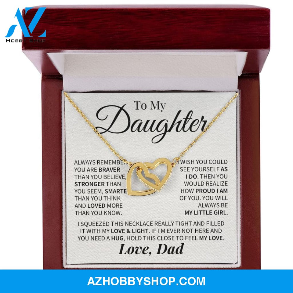 Daughter My Little Girl Connected Hearts