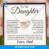 Daughter My Little Girl Connected Hearts