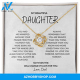 Daughter - My Love For You - Love Knot Necklace