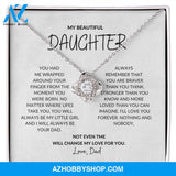 Daughter - My Love For You - Love Knot Necklace
