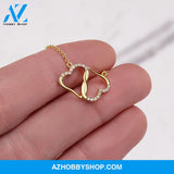 (Daughter) My Love & Light - Solid Gold with Diamonds Necklace