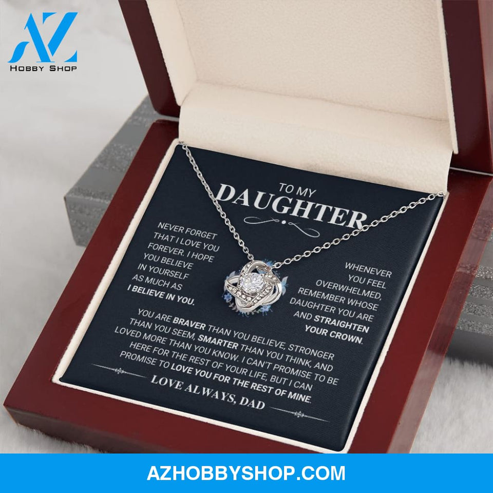 Daughter - My Promise - Love Knot Necklace
