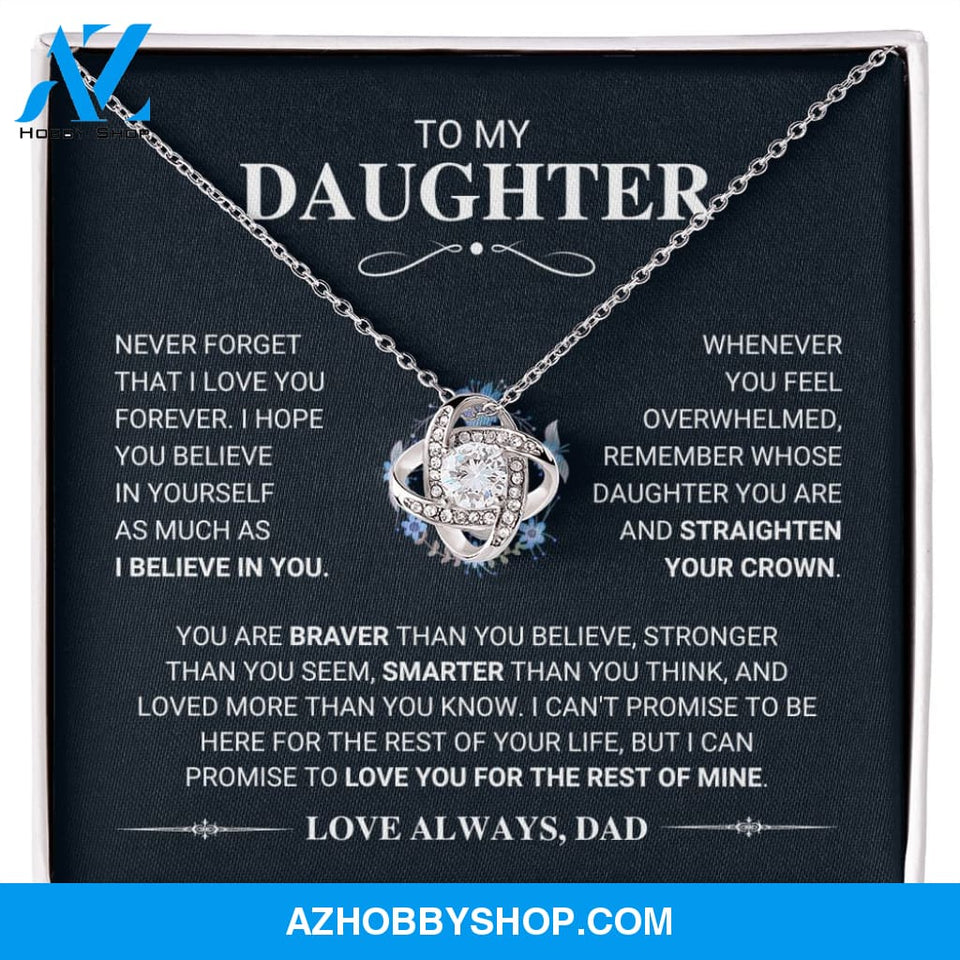 Daughter - My Promise - Love Knot Necklace