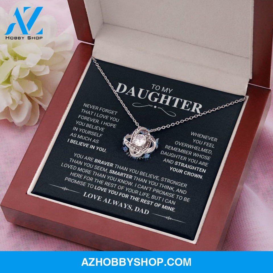 Daughter - My Promise - Love Knot Necklace