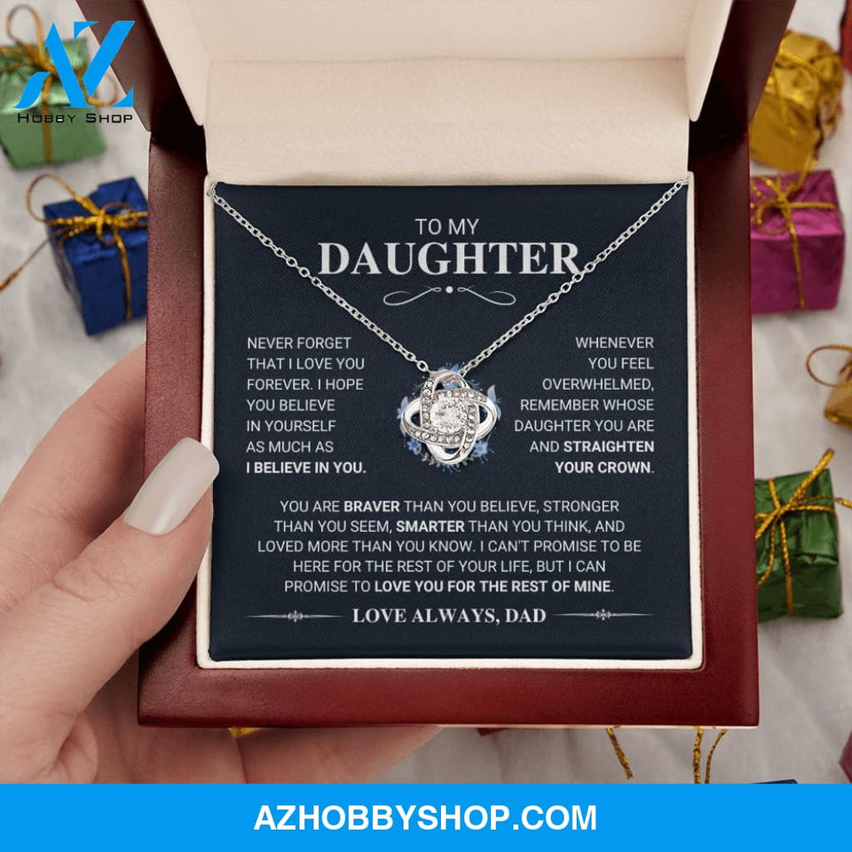 Daughter - My Promise - Love Knot Necklace