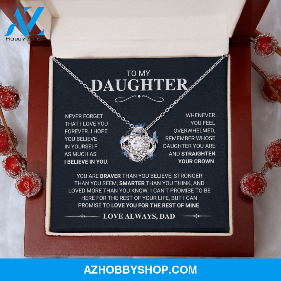 Daughter - My Promise - Love Knot Necklace