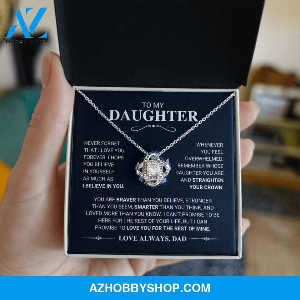 Daughter - My Promise - Love Knot Necklace