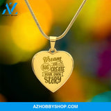 Daughter Necklace - Engraved Heart Necklace