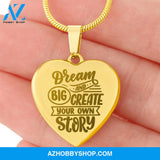 Daughter Necklace - Engraved Heart Necklace