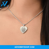 Daughter Necklace - Engraved Heart Necklace