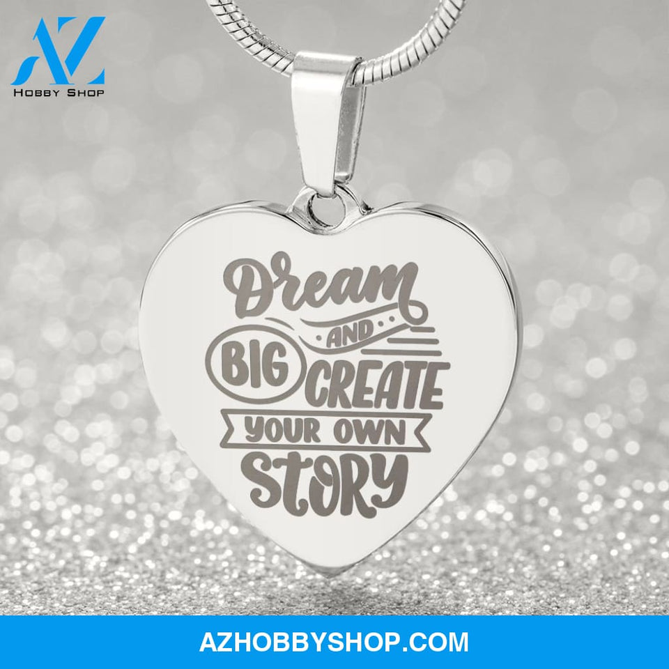 Daughter Necklace - Engraved Heart Necklace