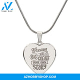 Daughter Necklace - Engraved Heart Necklace