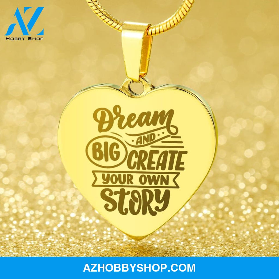 Daughter Necklace - Engraved Heart Necklace