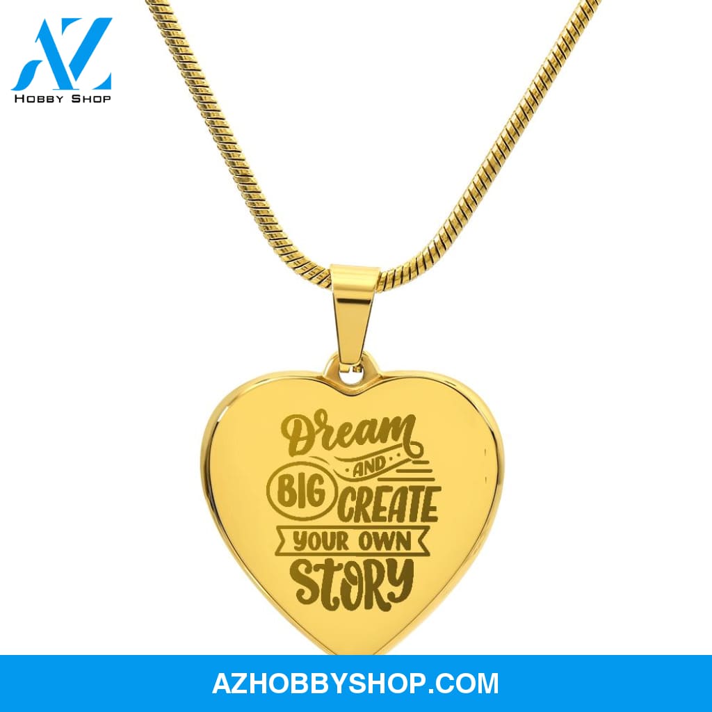 Daughter Necklace - Engraved Heart Necklace