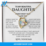 Daughter - Never Forget - Forever Love Necklace