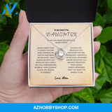 Daughter - Never Forget - Love Knot Necklace