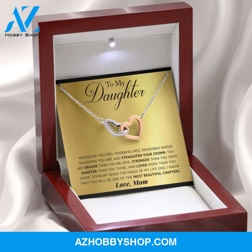 Daughter - Pages Of My Life - Interlocking Hearts Necklace