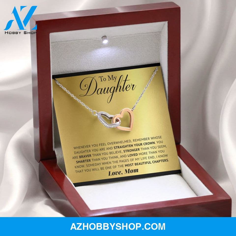 Daughter - Pages Of My Life - Interlocking Hearts Necklace