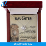 Daughter - Proud Father Love Knot Necklace