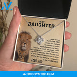Daughter - Proud Father Love Knot Necklace