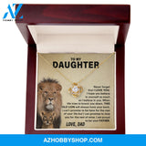 Daughter - Proud Father Love Knot Necklace