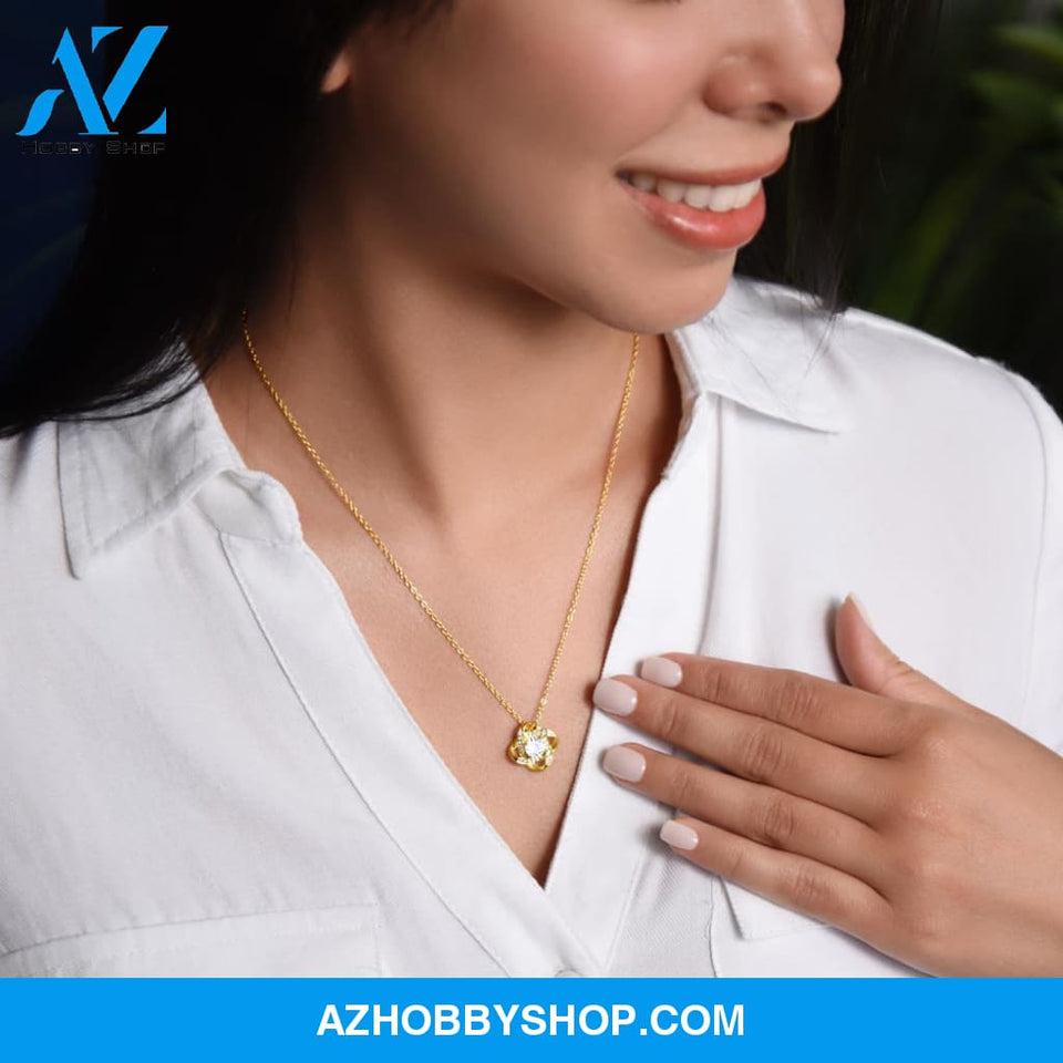 Daughter - Proud Father Love Knot Necklace