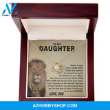 Daughter - Proud Father Love Knot Necklace