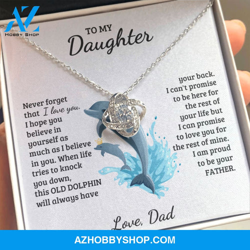 Daughter - Proud of you - Love Knot Necklace