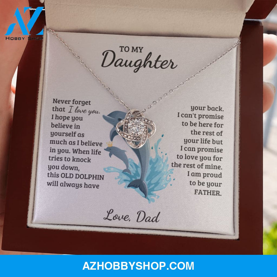 Daughter - Proud of you - Love Knot Necklace