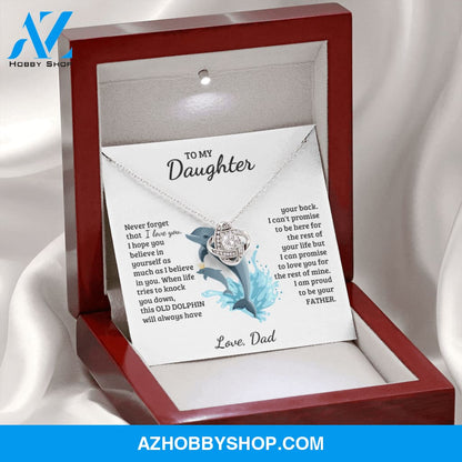 Daughter - Proud of you - Love Knot Necklace