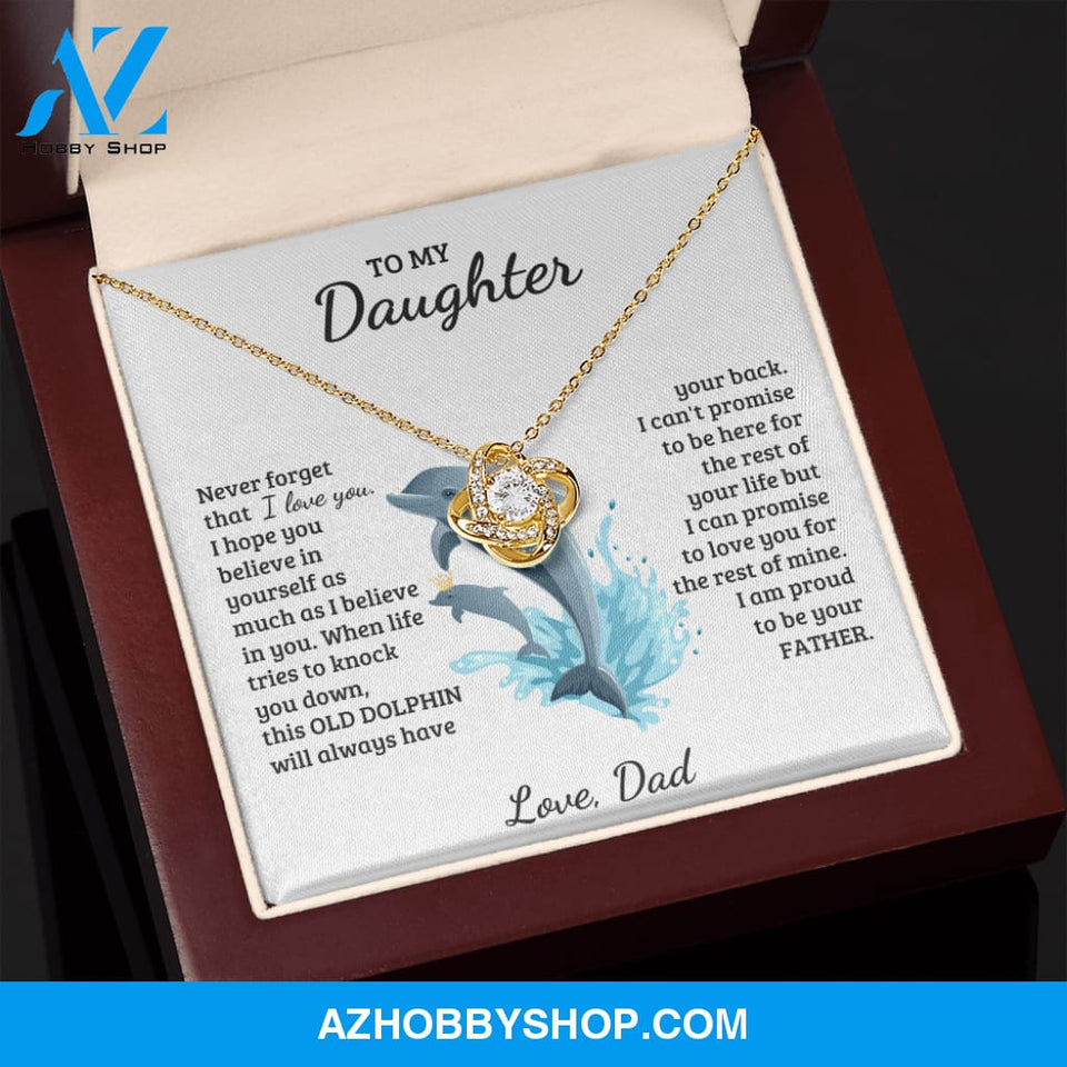 Daughter - Proud of you - Love Knot Necklace