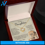 Daughter - Proud of you - Necklace | Gift for Daughter from Dad, Proud to be Your Father, Graduation Gift, Birthday, This Old Lion Silver