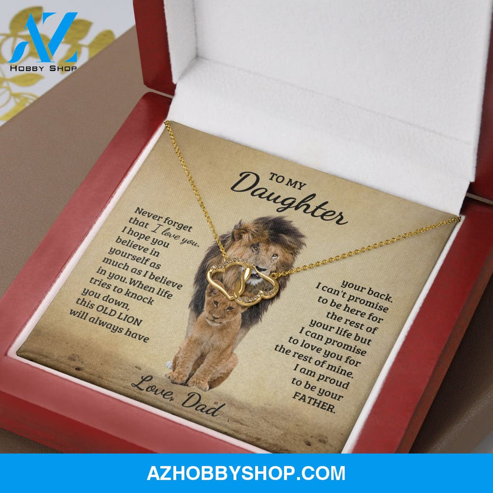 (Daughter) Proud - Solid Gold with Diamonds Necklace