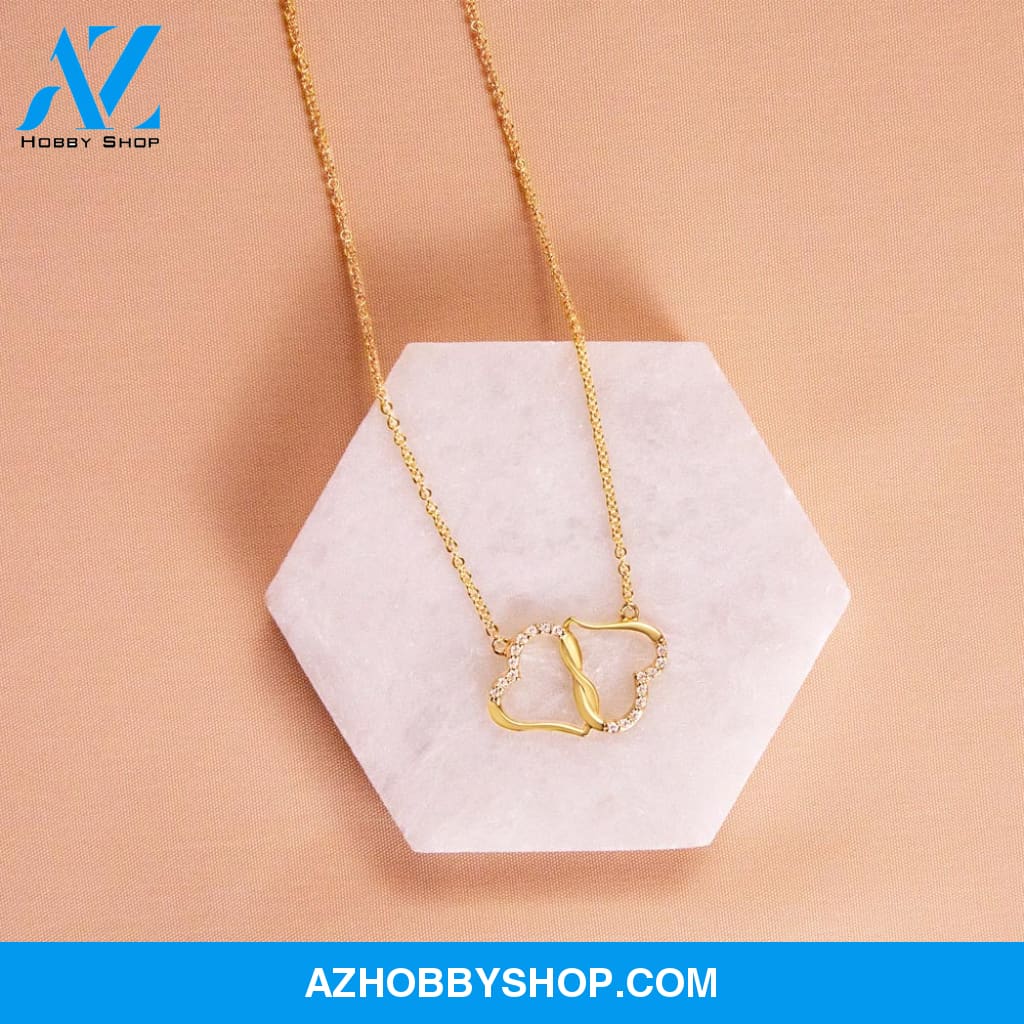 (Daughter) Proud - Solid Gold with Diamonds Necklace