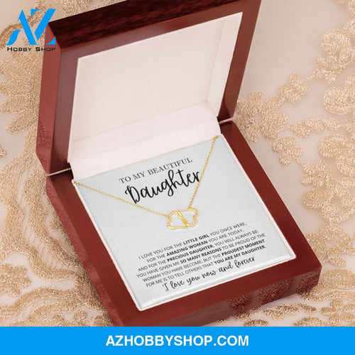 (Daughter) Proudest Moment - Solid Gold with Diamonds Necklace