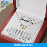 (Daughter) Proudest Moment - Solid Gold with Diamonds Necklace