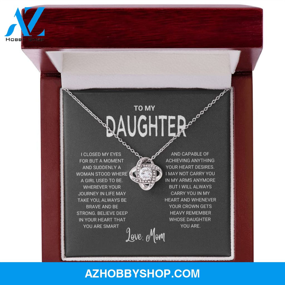 Daughter - Remember - Love Knot Necklace