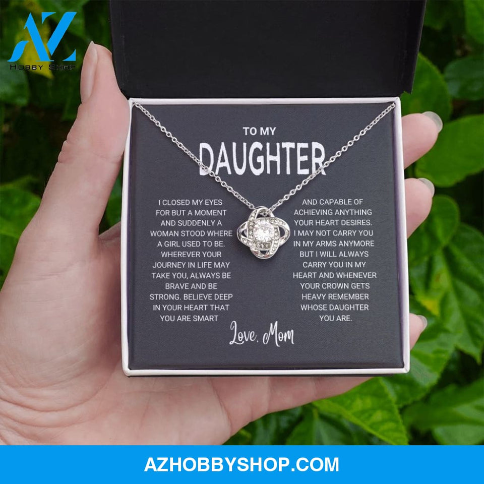 Daughter - Remember - Love Knot Necklace