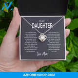 Daughter - Remember - Love Knot Necklace