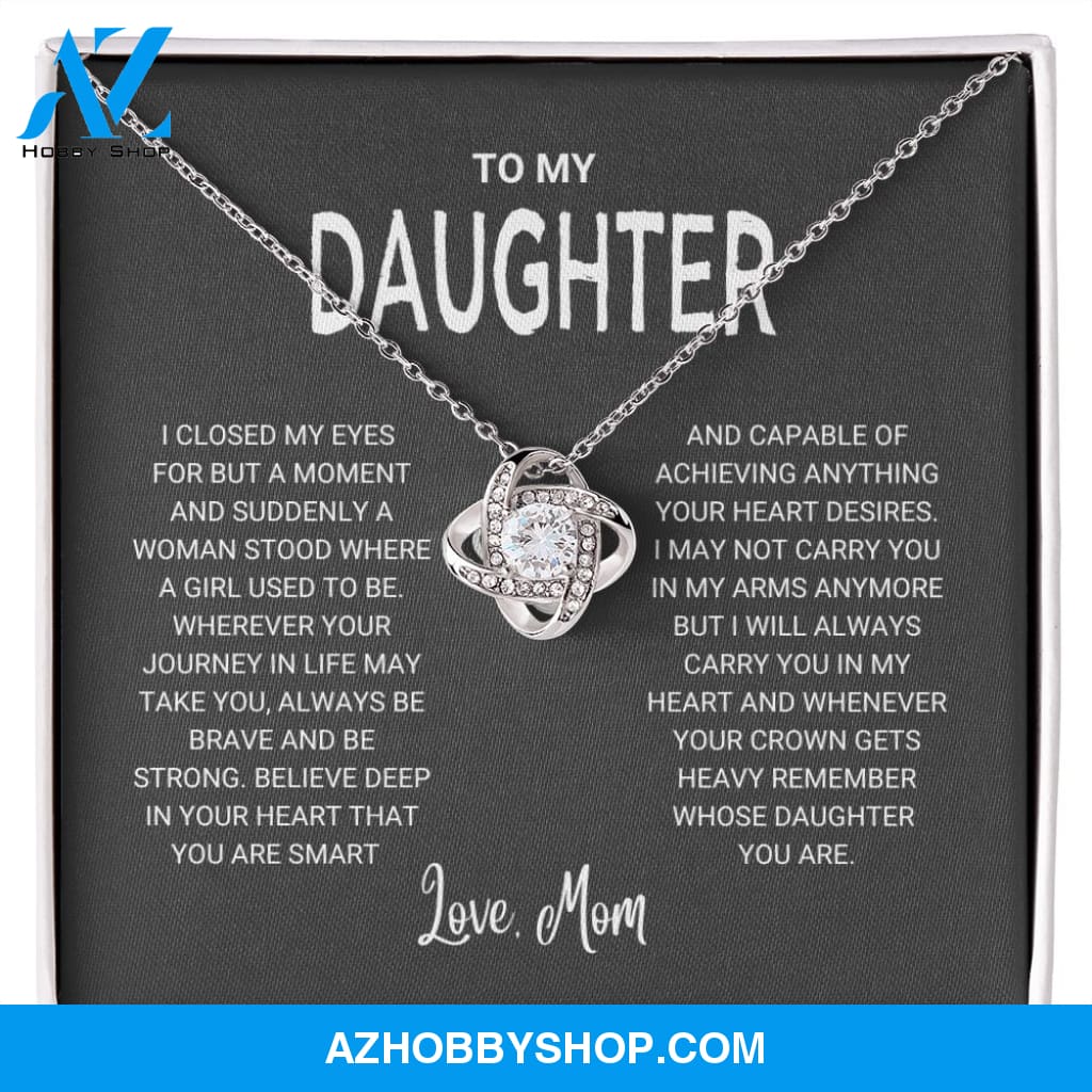 Daughter - Remember - Love Knot Necklace