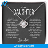 Daughter - Remember - Love Knot Necklace