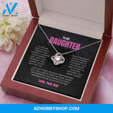 Daughter - Remember - Love Knot Necklace