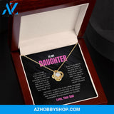 Daughter - Remember - Love Knot Necklace