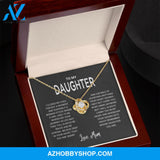 Daughter - Remember - Love Knot Necklace