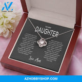 Daughter - Remember - Love Knot Necklace